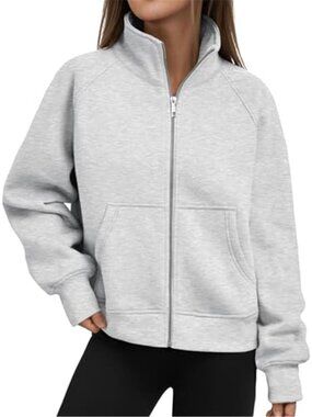 Womens Oversized Zip Up Hoodie Fleece Sweatshirt Thick Warm Winter Jacket